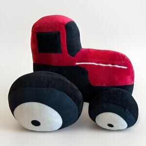 Tractor Toy Plush Stuffed Farm Decor Red Pillow 9" Case IH International Color